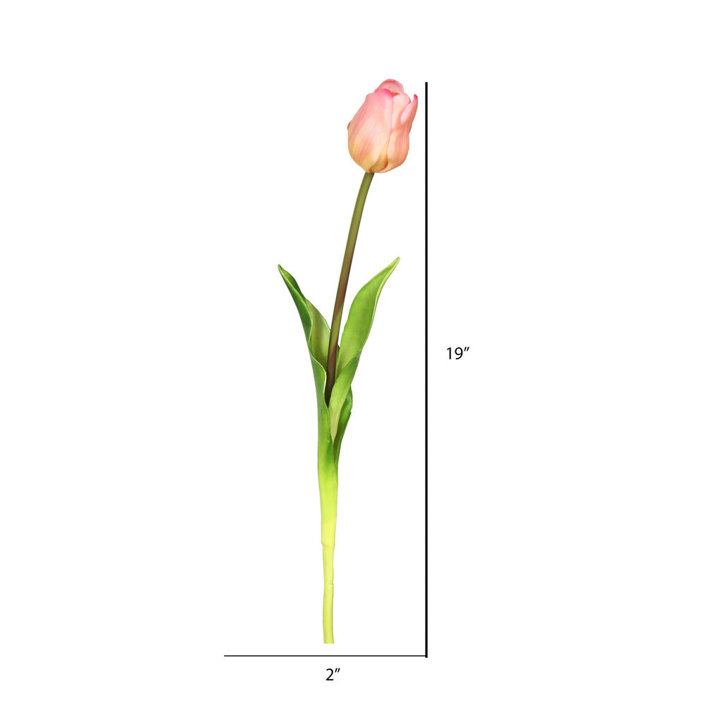 Vickerman 19" Artificial Pink Tulip Stem Set of 3