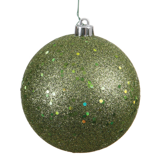 Vickerman 8" Olive Sequin Ball Ornament