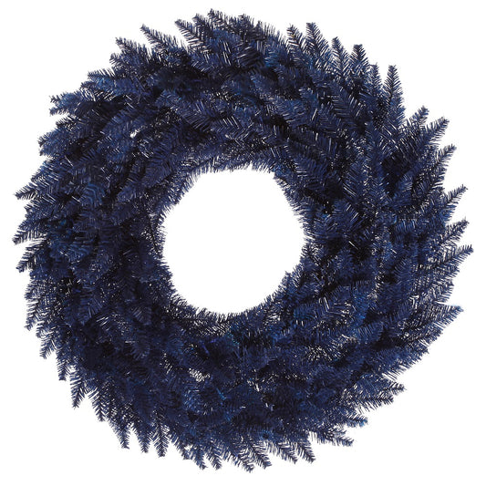 Vickerman 30" Navy Blue Fir Artificial Christmas Wreath Unlit