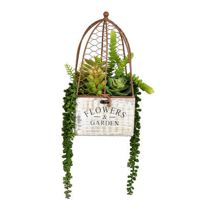 Vickerman 13" Artificial Succulent Arrangement.