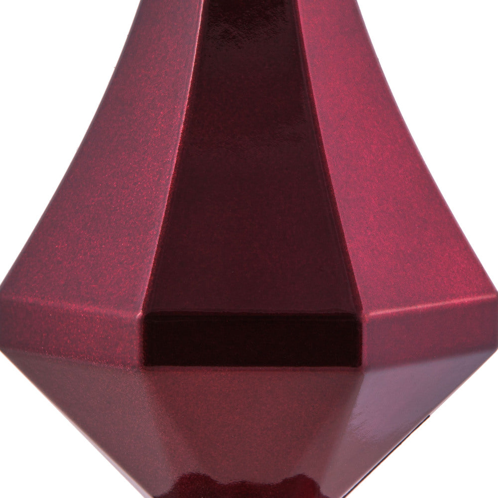 Vickerman 8" Wine Candy Finish Diamond Finial Ornament Pack of 2