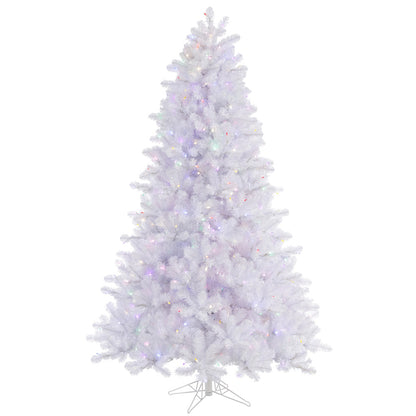 Vickerman 10' Crystal White Pine Artificial Christmas Tree Multi-Colored LED Lights