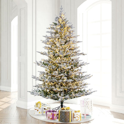 Vickerman 9' x 66" Flocked Kiana Artificial Christmas Tree 3mm LED Color Changing Lights