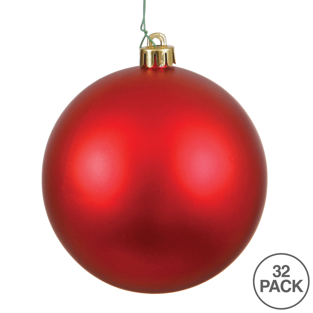 Vickerman 3" Christmas Red Matte Ball Ornament 32 per Box