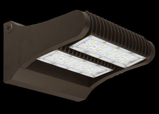 Westgate LED Rotatable Wall Packs, 120-277V, Outdoor Lighting, 80W, 10800 Lumens, 3000K, Dark Bronze Finish