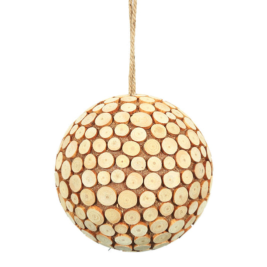 Vickerman 8" Pine Chip Ball Ornament