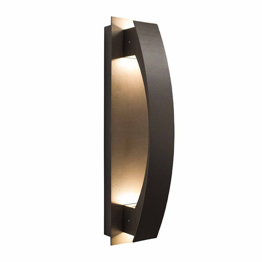 Westgate Crest Wall Scone Cover, Lunette Type, Bronze, Outdoor Lighting, Bronze Finish