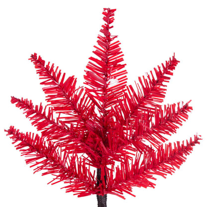 Vickerman 3' Red Fir Artificial Christmas Tree Unlit