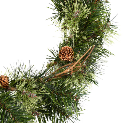 Vickerman 24" Mixed Country Pine Artificial Christmas Wreath Unlit
