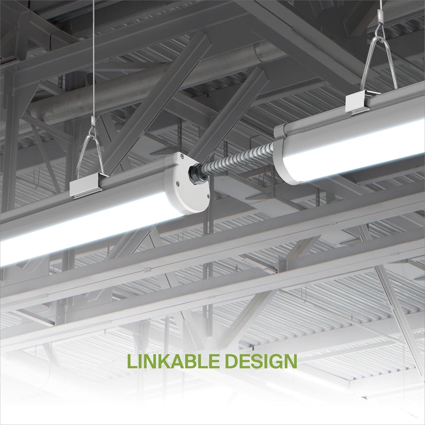 ASD Lighting LED Seamless Vapor Proof Fixture 4ft 32/48/56W 120-277V 0-10V Dimmable 125Lm/W 3500/4000/5000K White UL DLC Standard