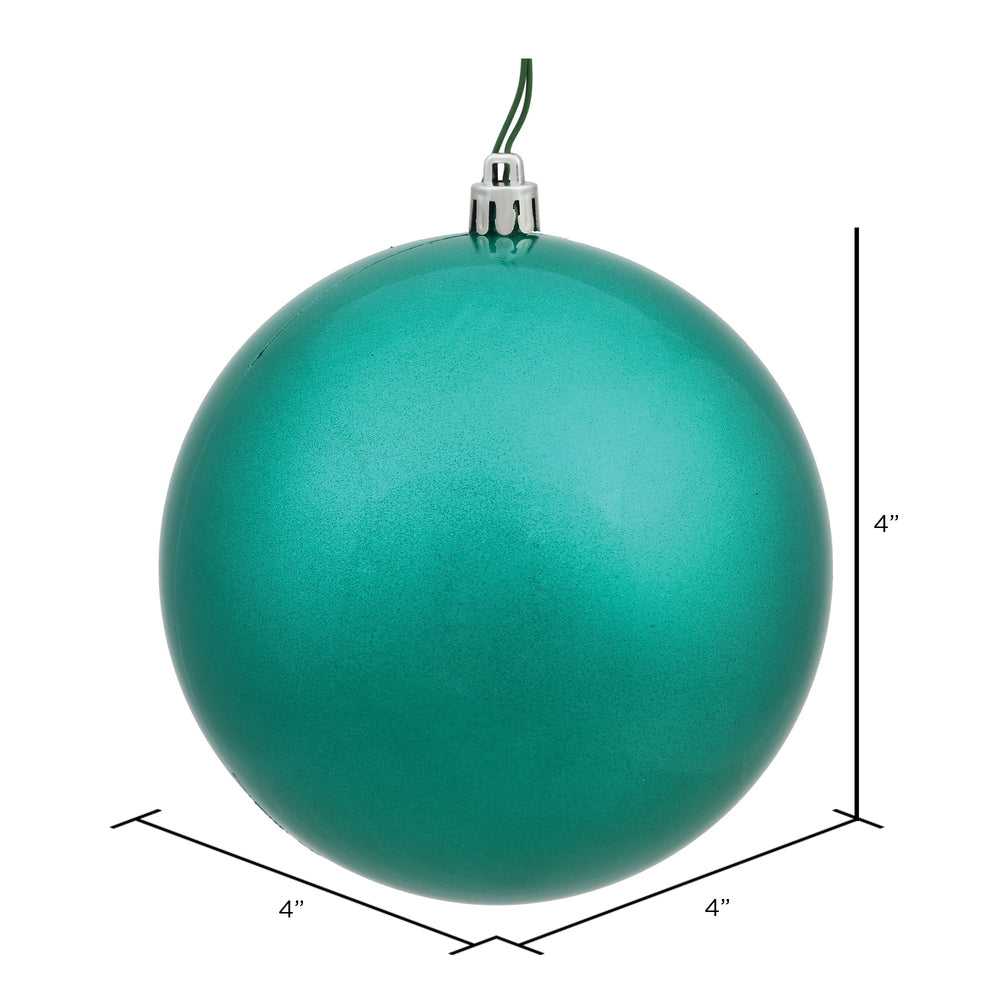 Vickerman 4" Sea Foam Candy Ball Ornament 6 per Bag