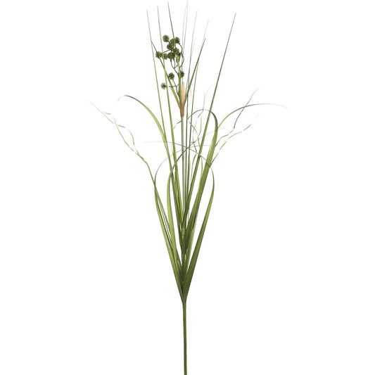 Vickerman 44" PVC Artificial Green Grass with Pomp Balls Spray. Includes 4 sprays per pack.