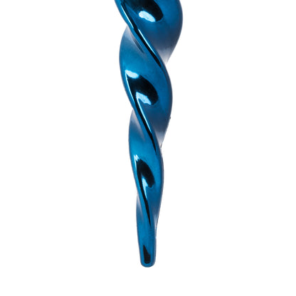 Vickerman 14.6" Midnt Blue Spiral Icicle 2/Bx