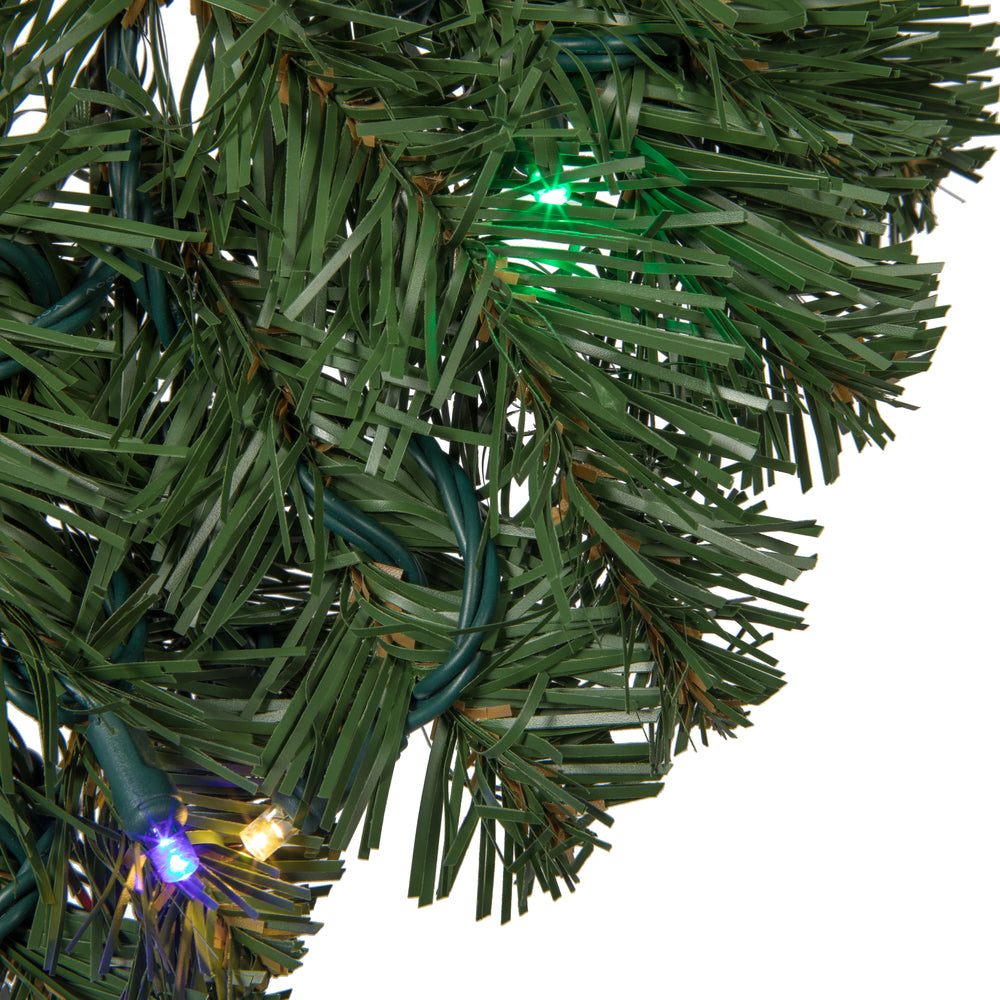 Vickerman 48" Oregon Fir Artificial Christmas Swag Multi-colored Single Mold LED Wide Angle Lights