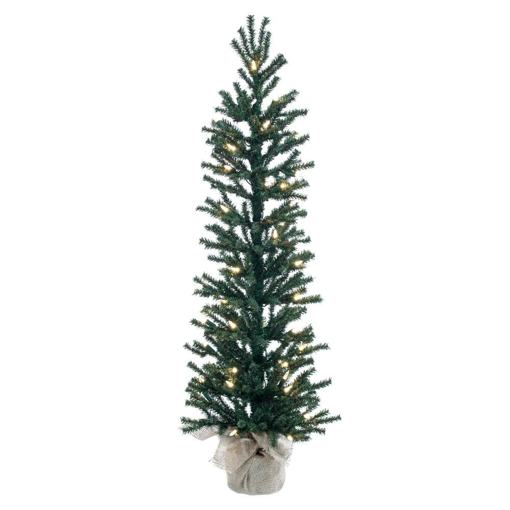 Vickerman 3' Mini Pine Artificial Christmas Tree Warm White Dura-lit LED Lights