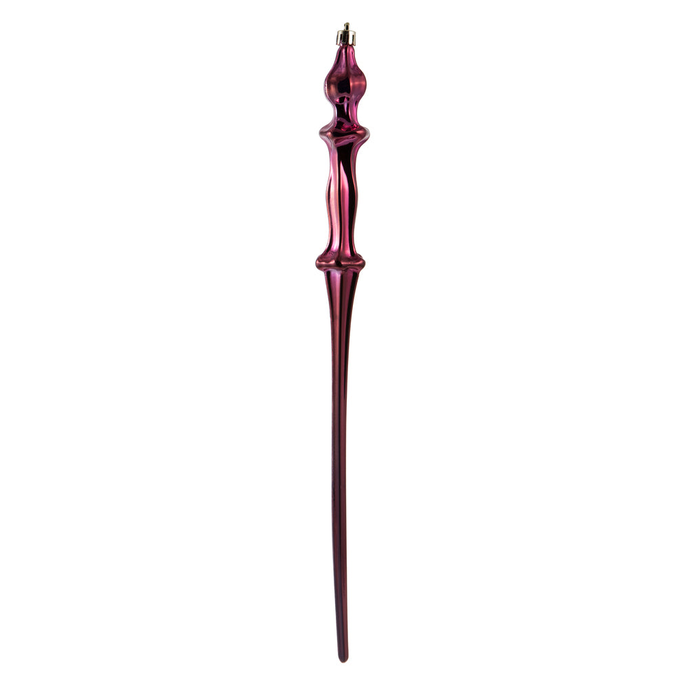 Vickerman 15.7" Berry Red Shiny Icicle 3/Bx