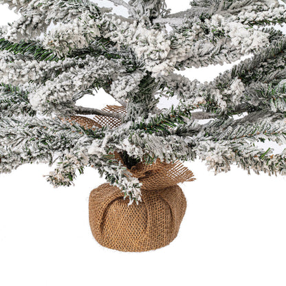 Vickerman 24" Flocked Anoka Pine Artificial Christmas Tree Unlit