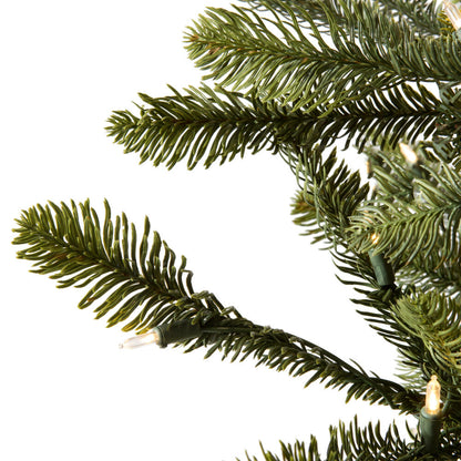 Vickerman 6' x 48" Alberta Spruce Artificial Christmas Tree with Warm White Dura-lit LED Lights