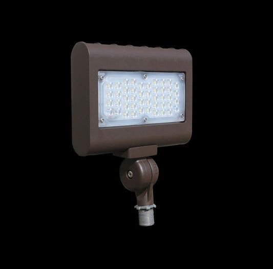 Westgate 0-10V Dimming DLC Premium LF3 Flood/Area Light Series, Outdoor Lighting, 30W, 3600 Lumens, 4000K, Dark Bronze Finish, 0~10V Dimmable