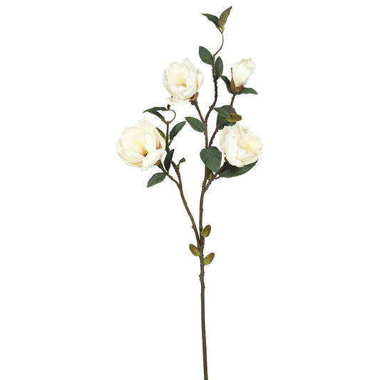 Vickerman 38" Cream Magnolia Artificial floral Stem Set of 3