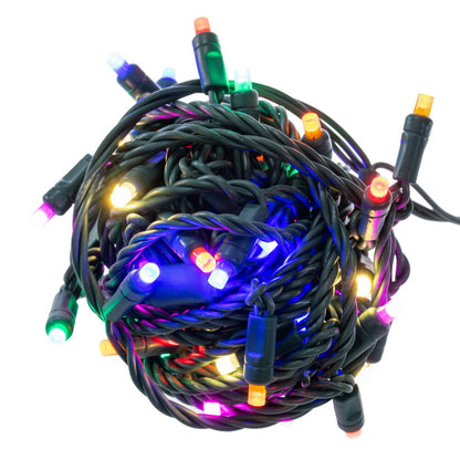 Vickerman 50 Multi-Colored Wide Angle Single Mold LED Light Set