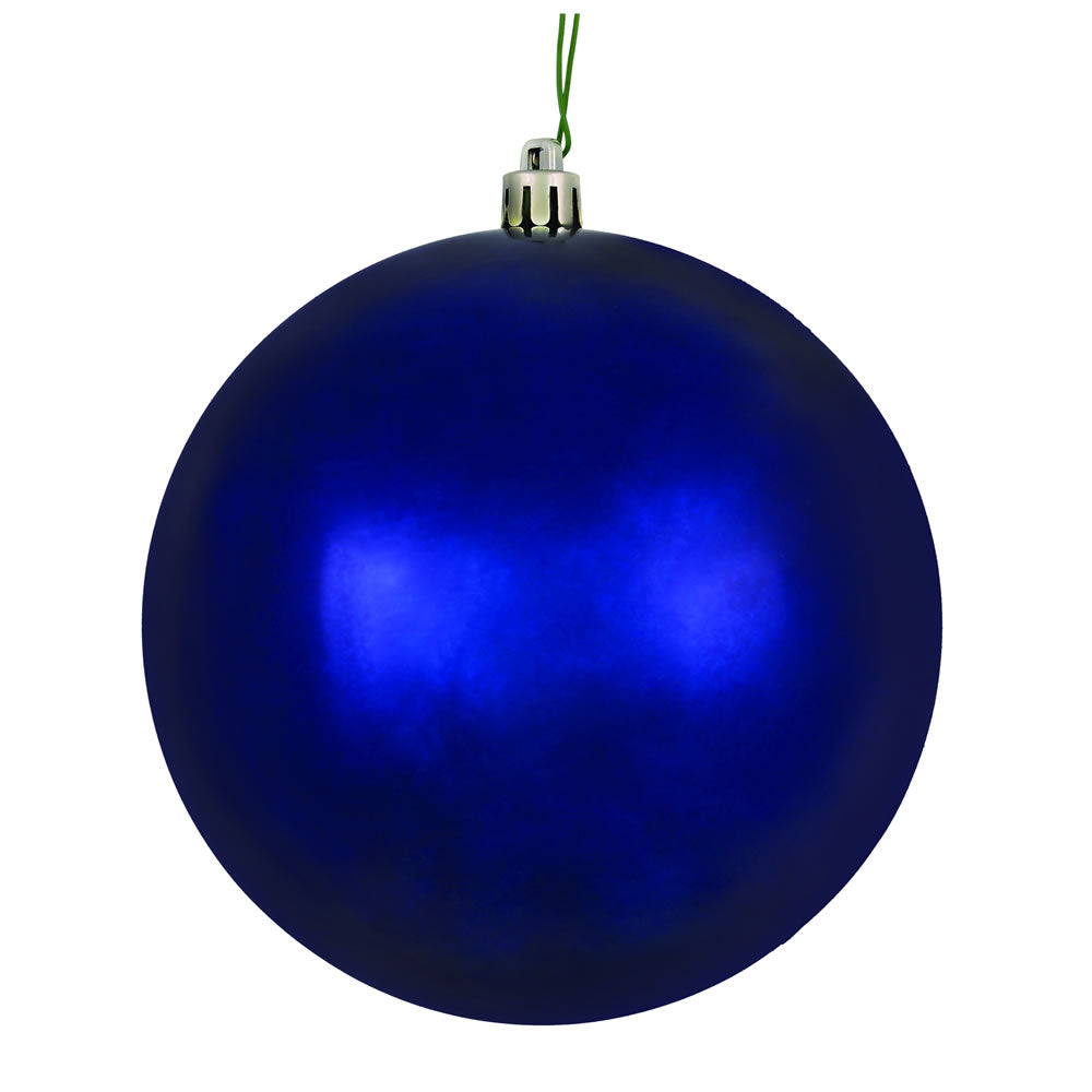 Vickerman 8" Midnight Blue Shiny Ball Ornament