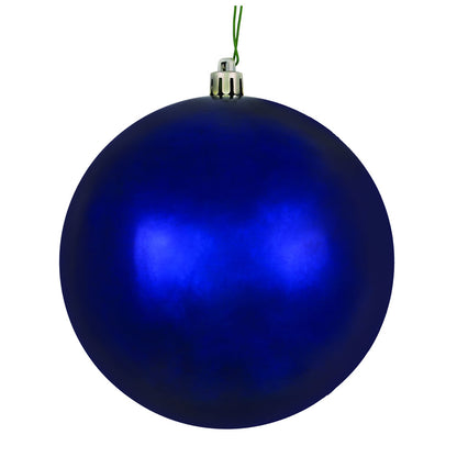 Vickerman 8" Midnight Blue Shiny Ball Ornament