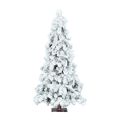 Vickerman 6' Flocked Spruce Artificial Christmas Tree Unlit