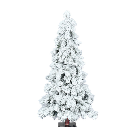 Vickerman 6' Flocked Spruce Artificial Christmas Tree Unlit