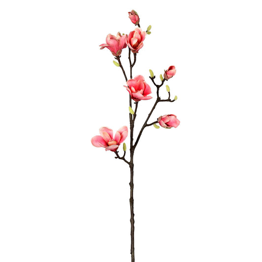 Vickerman 38" Artificial Pink Magnolia Stem.