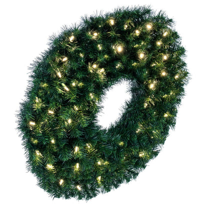 Vickerman 30" Douglas Fir Artificial Christmas Wreath Warm White LED Lights