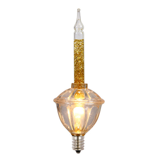Vickerman 7 Gold Bubble Lights on Green Wire 13' Christmas Light Strand