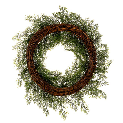 Vickerman 24" Artificial Cedar Wreath.