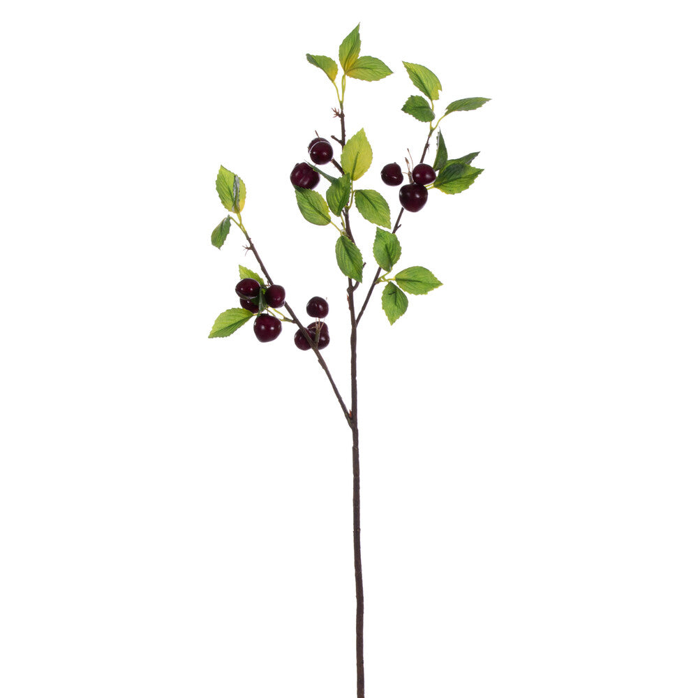 Vickerman 26" Artificial Black Cherry Spray 2 per bag.