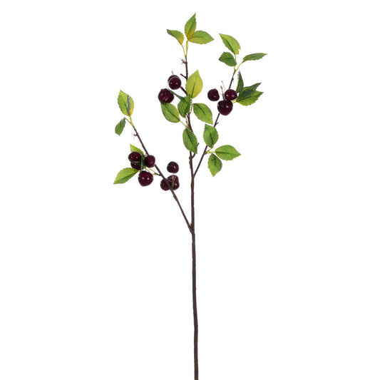 Vickerman 26" Artificial Black Cherry Spray 2 per bag.