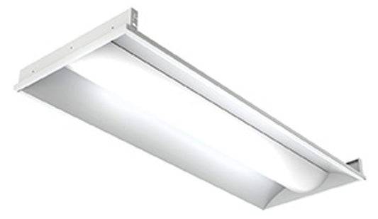 Westgate LED Direct-Indirect (Metal Housing+PC Lens) Troffers, AC 100~277V, Commercial Indoor Lighting, 50W, 5590 Lumens, 4000K, White Finish, 0~10V Dimmable