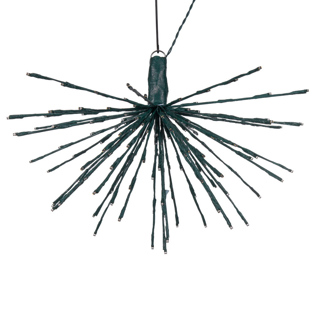Vickerman 160Lt x 24" Green Starburst Warm White 5mm LED Lights.