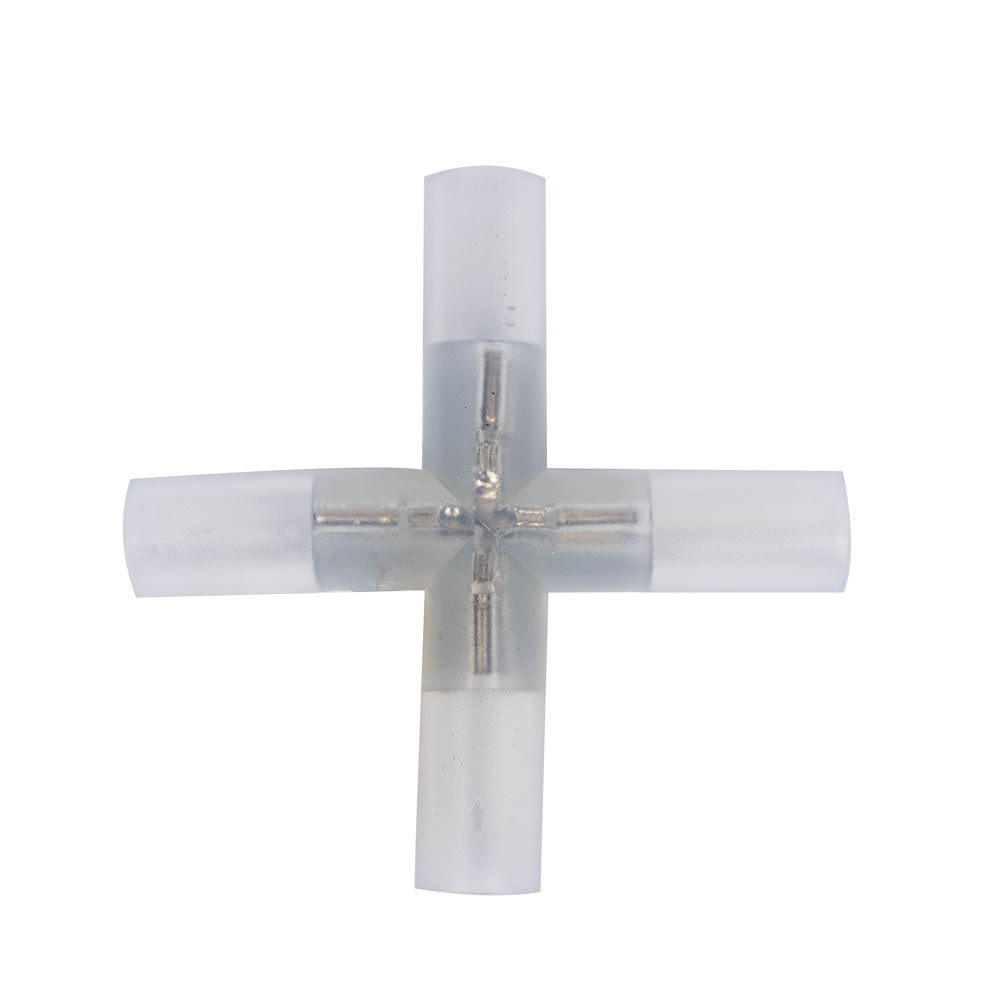 Vickerman .5 Rope Light Cross-Connector PVC 6/Bag
