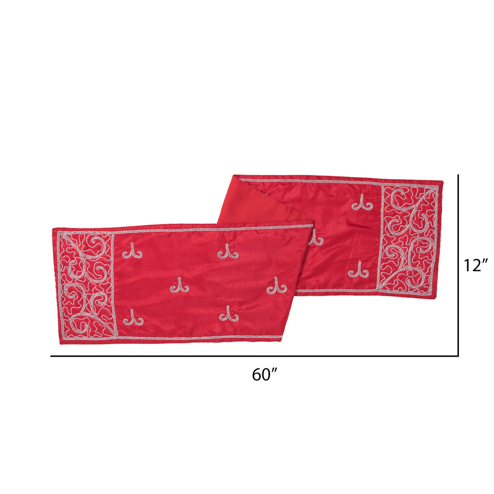 Vickerman Decorative 12" x 60" Filigree Scroll Table Runner