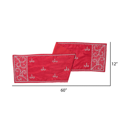 Vickerman Decorative 12" x 60" Filigree Scroll Table Runner