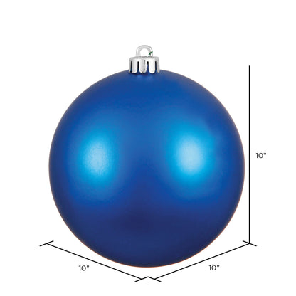 Vickerman 10" Blue Matte Ball Ornament