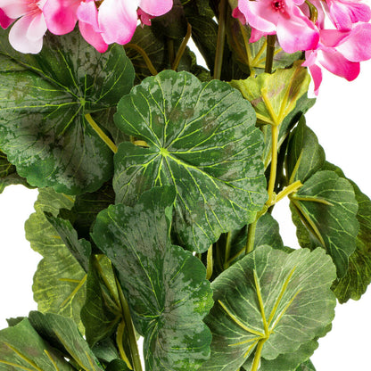 Vickerman 19.5" Artificial Light Pink Geranium Bush.
