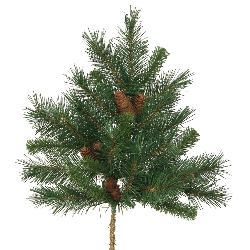 Vickerman 21" Cheyenne Pine Artificial Christmas Spray. Includes 3 sprays per pack.