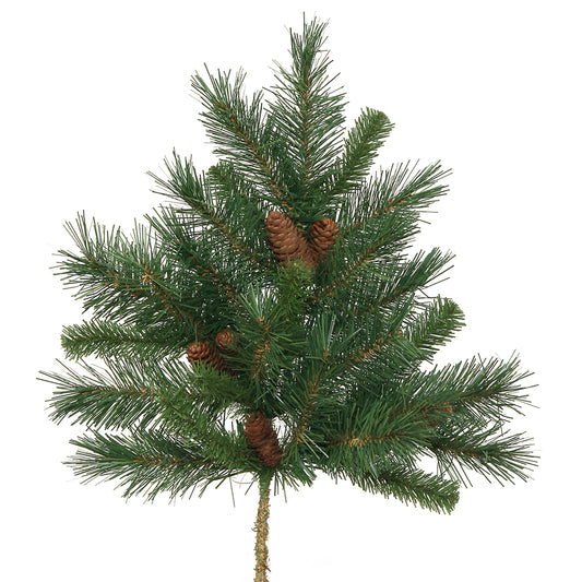 Vickerman 21" Cheyenne Pine Artificial Christmas Spray. Includes 3 sprays per pack.