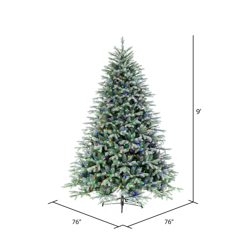 Vickerman 9' x 76" Imperial Blue Spruce Artificial Christmas Tree LED Color Changing Mini Lights