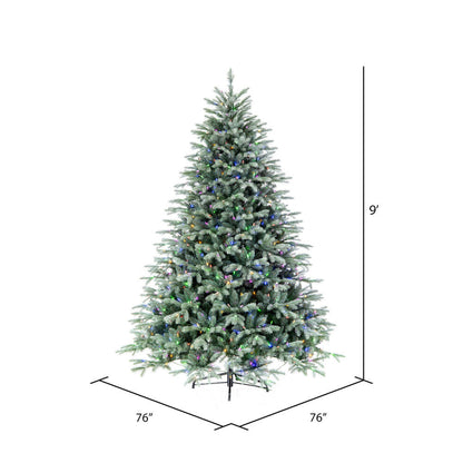 Vickerman 9' x 76" Imperial Blue Spruce Artificial Christmas Tree LED Color Changing Mini Lights