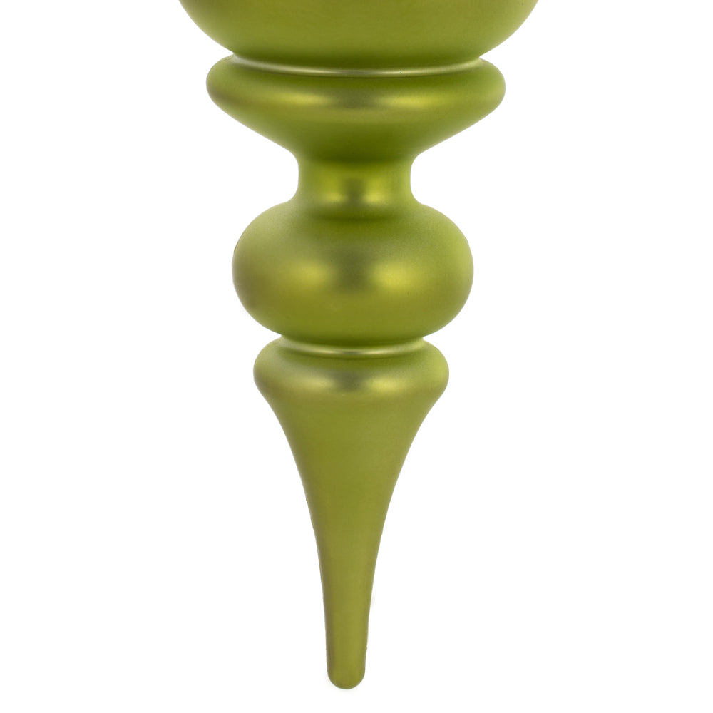 Vickerman 14" Lime Matte Finial Ornament