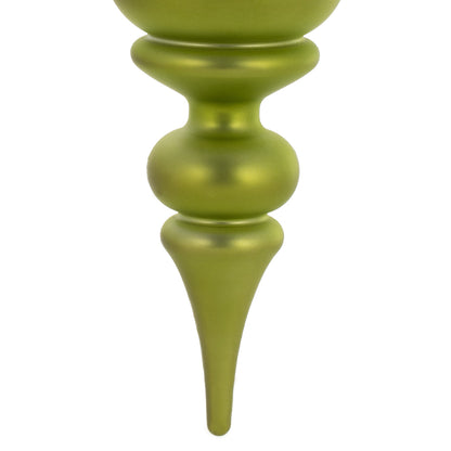 Vickerman 14" Lime Matte Finial Ornament