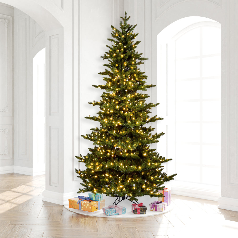 Vickerman 8.5' x 66" Natural Fraser Fir Artificial Christmas Tree Warm White Dura-lit LED Lights