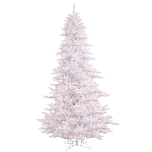 Vickerman 14' White Fir Artificial Christmas Tree Warm White Dura-lit LED Lights